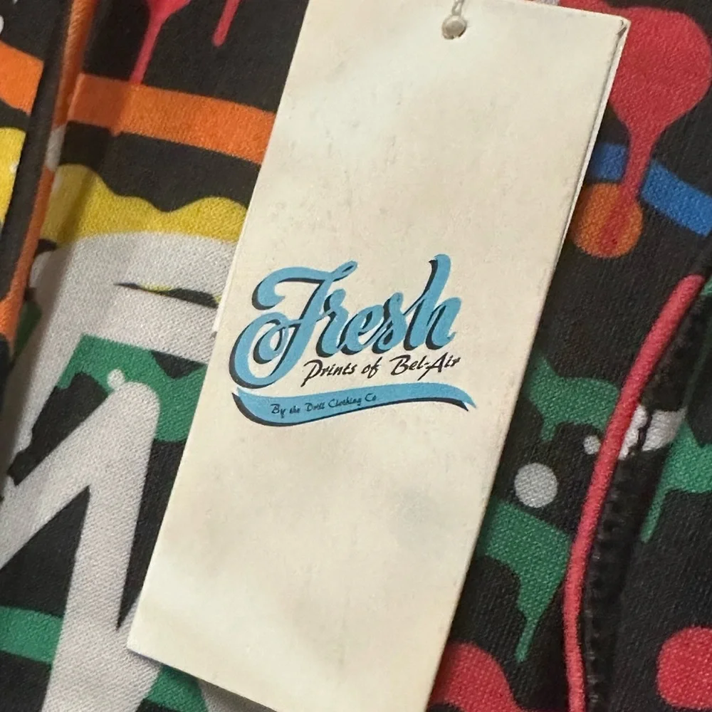 Fresh Prince of Belair  Vintage hoodie Crown Graffiti Mens 3X - Picture 4 of 16